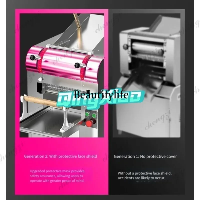 K182 Multi Functional Full Automatic Wet Noodle Machine Fresh Noodle Press Dough Sheeter Integrated For Pizza Flour Mill Resta