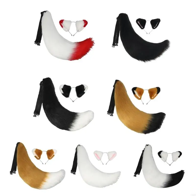 

49mf furry ear houp hoop are arsdsed waux fur