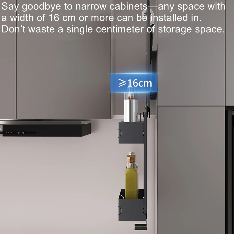 Hanging cabinet, pull basket, pull-down, extremely narrow upper cabinet, vertical lifting cabinet