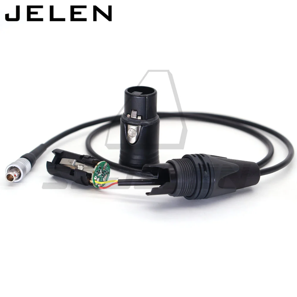 Sennheiser SK2000 Transmitter Audio Input,  Connector FVB 00 3 Pin Male Plug to XLR 3 Pin Female Cable