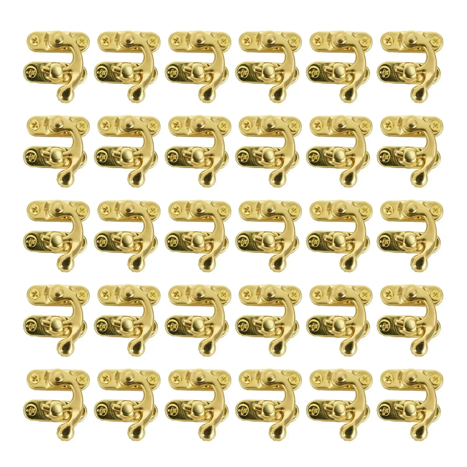 30 Pieces Iron Padlock Hasp Hook Locks In Antique Bronze Finish For Mini Jewelry Boxes And Wooden Storage Solutions