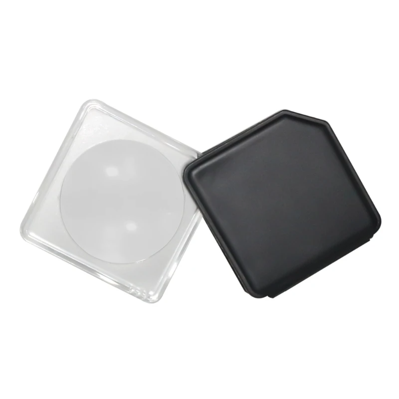 

5X Folding Pocket Glass Optical Glass Magnifier Portable Suitable for Outdoor Camping Hiking Diameter 42mm 85AC