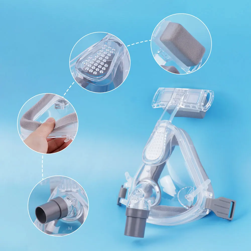 

Назальная маска CPAP с головным убором и трубкой, силиконовые гелевые подушечки для автоматического CPAP Bipap Machine, апноэ во сне, против храпа, CPAP, назальная маска