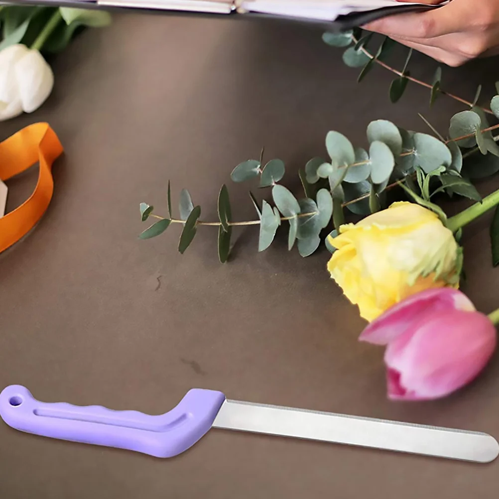 

1Pcs Professional Flower Mud Cutter Stainless Steel Florist Knife Flower Cutting Tool Multi-Purpose Cake Fruit Party Supply