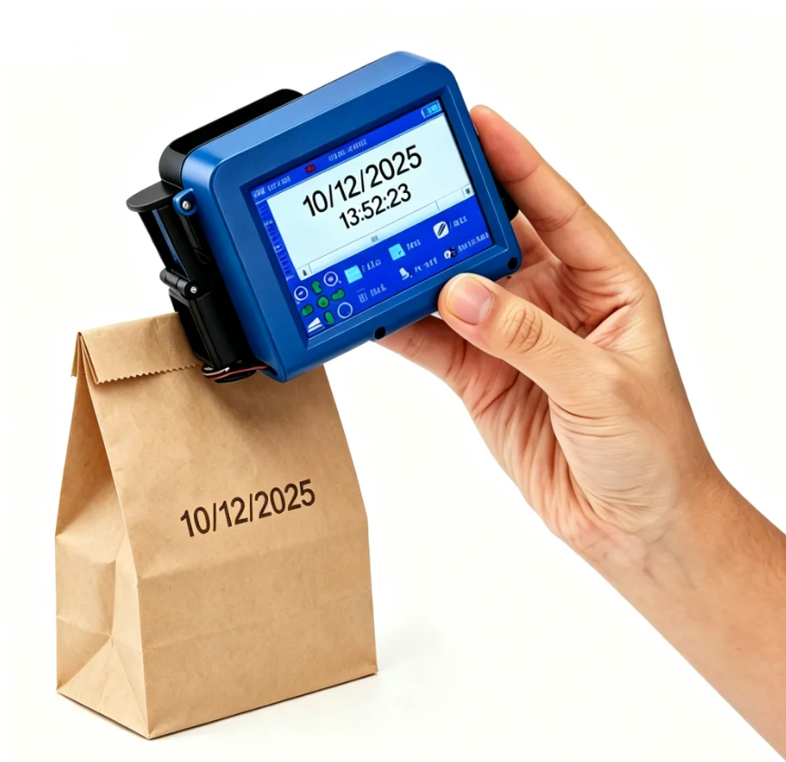 Yaomatec 12.7mm Cheap Mini Portable Inkjet Printer Expiry Date Batch Number Inkjet  Machine for Plastic Bottle Paper