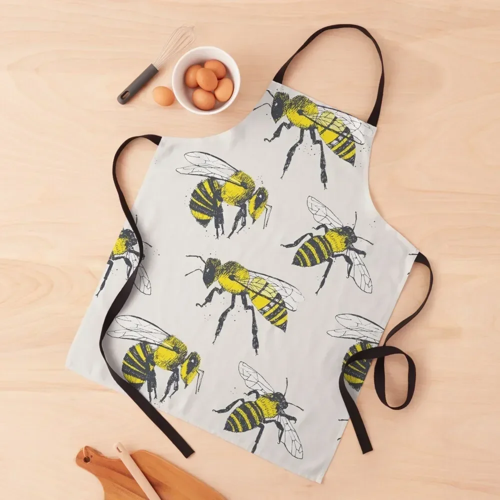 

Bees Apron For Kitchen Women beauty master nail tech supplies Kitchen Things Apron
