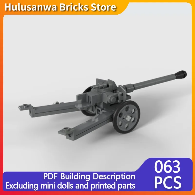 

Модель противотанкового пистолета WW2 Pak 40, MOC, строительные кирпичи, военное оборудование, модульная технология, подарок, праздник, сборка, детский игрушечный костюм