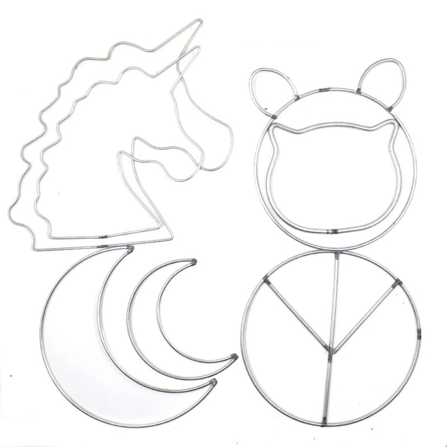 REGELIN jednorożec księżyc shapeMetal Craft obręcze metalowe łapacz snów Dreamcatcher pierścień makrama DIY dzwonek wietrzny dekoracje wiszące akcesoria