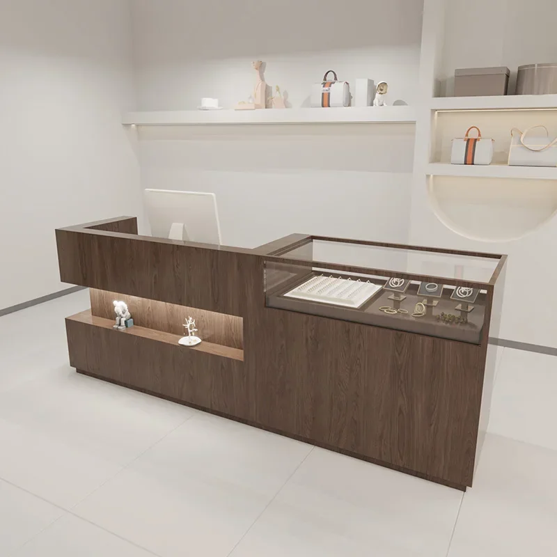 

Luxury Office Bar Counter Professional Modern Simple Reception Desk Beauty Salon Escritorio De Recepcion Commercial Furniture