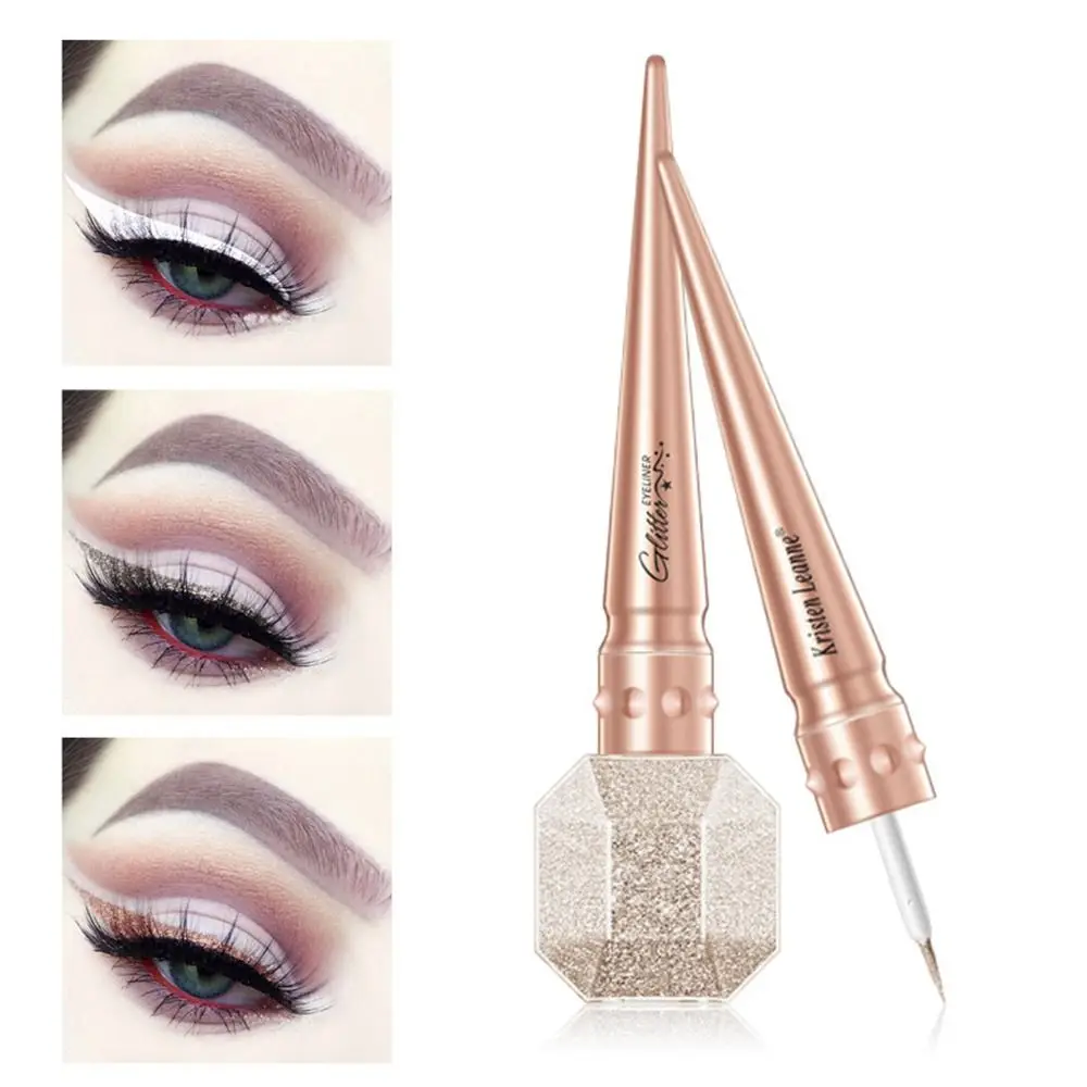 Fine Brush Highlight Beauty Eye Makeup Party Diamond Liquid Eyeliners Glitter Sequins Eyeliner Cosmetic Tool Liquid Eyeshadow