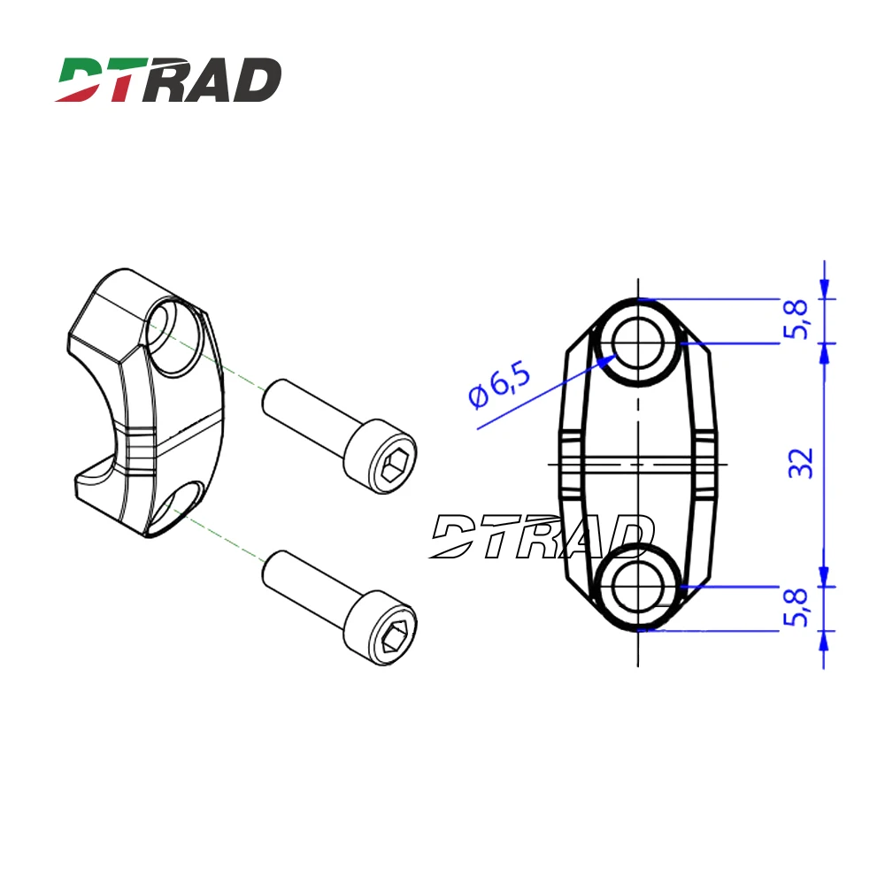 

Universal RCS 19/16/14 Accessories Front Master Cylinder Clamp Cover For Brm-bo Cylinder Replacement Kit Clamp Cap