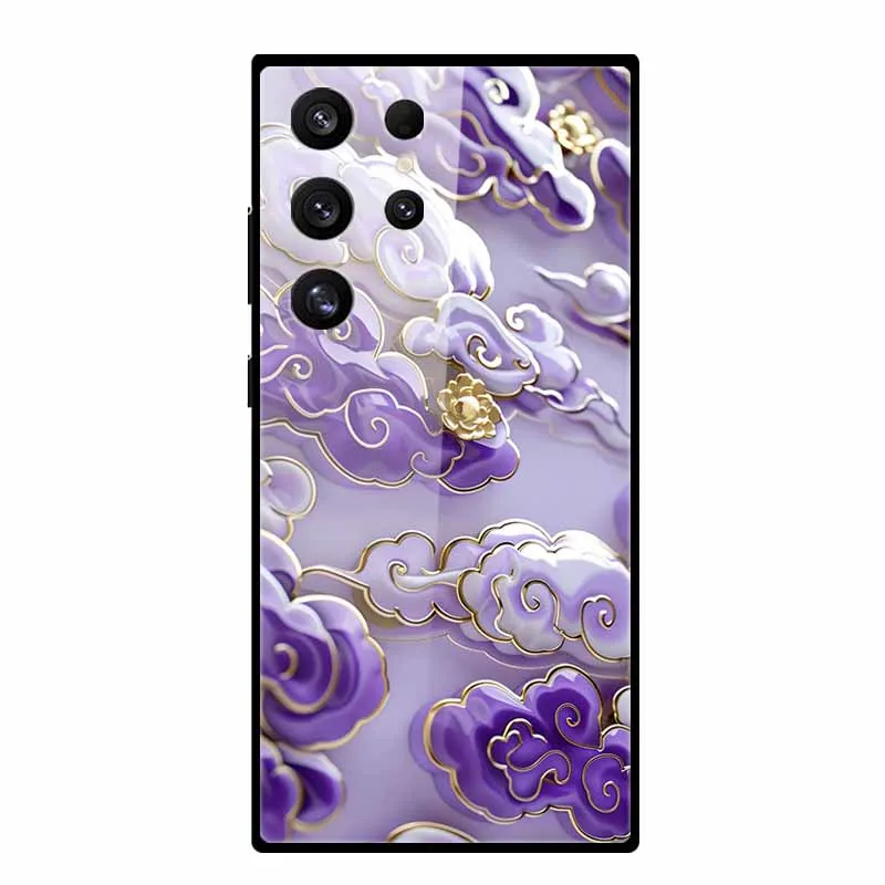 Terug Funda Voor Samsung Galaxy S24 S23 Ultra Hard Gehard Glas Case Kleurrijke Bumper Samsung Galaxy S24 + S23 + Cover S23 plus FE