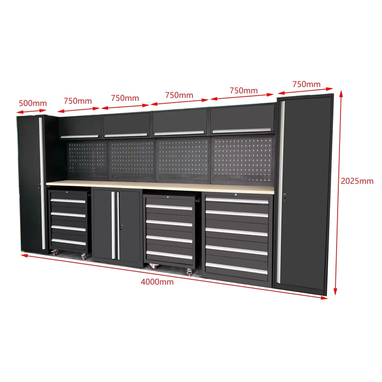 Factory Heavy Duty Steel Cabinets Modular Garage Storage Tool Box Workbench For Workshop Workplace Tool Cabinet