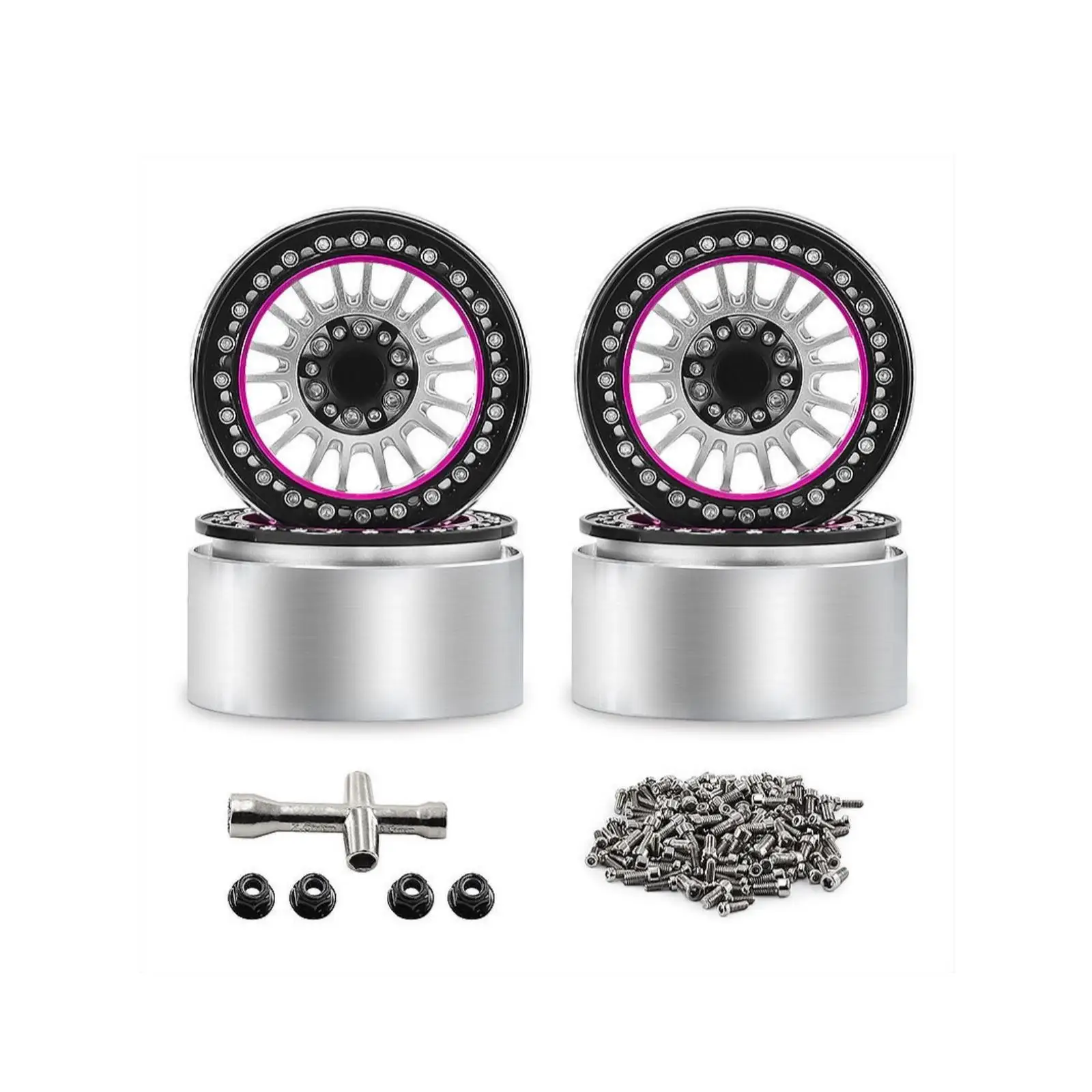 2 Pieces Crawler Wheel Hubs Heavy Duty Hub Sturdy for Hobbyists