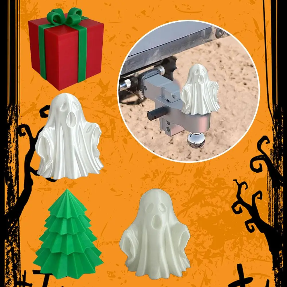 

Украшение крышки прицепа, забавное украшение в форме рождественской елки на Рождество, предотвращение ржавчины приемной трубки B2E4