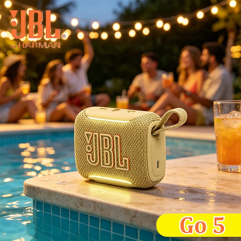 JBL GO5 Music Gold Brick Five Generation Bluetooth Speaker Outdoor Portable Mini Atmosphere Light subwoofer Speaker