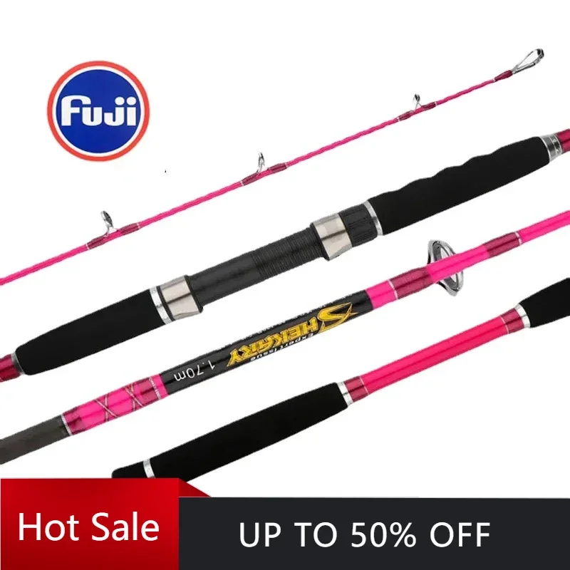 

Superhard Slow Jigging Rod 1.7M PE 4-8 Lure Weight 80-120G 13kgs Max Fishing Shipping Boat Rod Ocean Deep Sea Fishing Rod