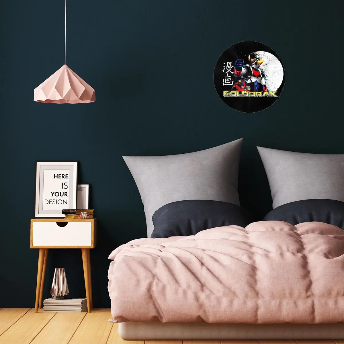 Manga Goldorak Wall Clock Room Decoration Clock Must-have Ornament Round