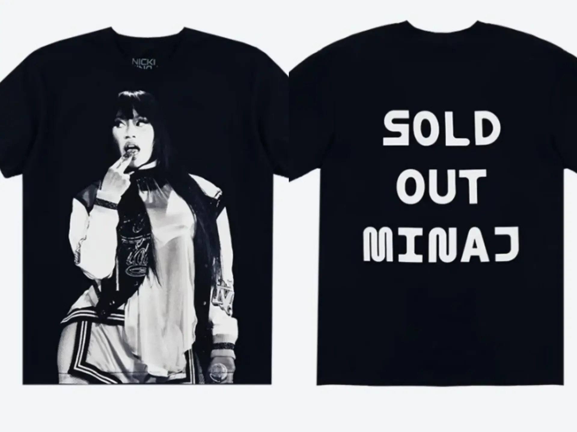 Sold Out Nicki Minaj Tour Pink Friday 2024 T-Shirts Women's Hip Hop Vintage Oversized Short Sleeve T-shirts Unisex Popular Tops