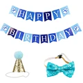 Blue 3 pcs  Set Bow