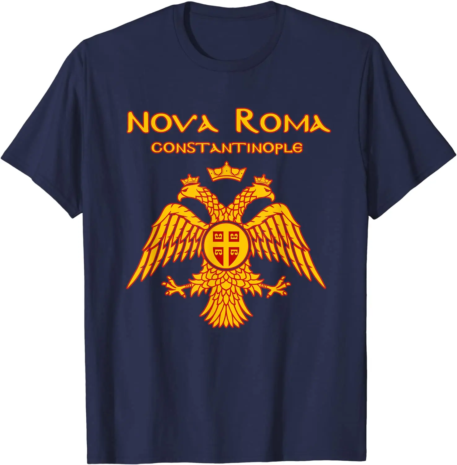 The Byzantines Eastern Roman Empire Eagle Rome Latin SPQR T-Shirt. Summer Cotton O-Neck Short Sleeve Mens T Shirt New S-3XL