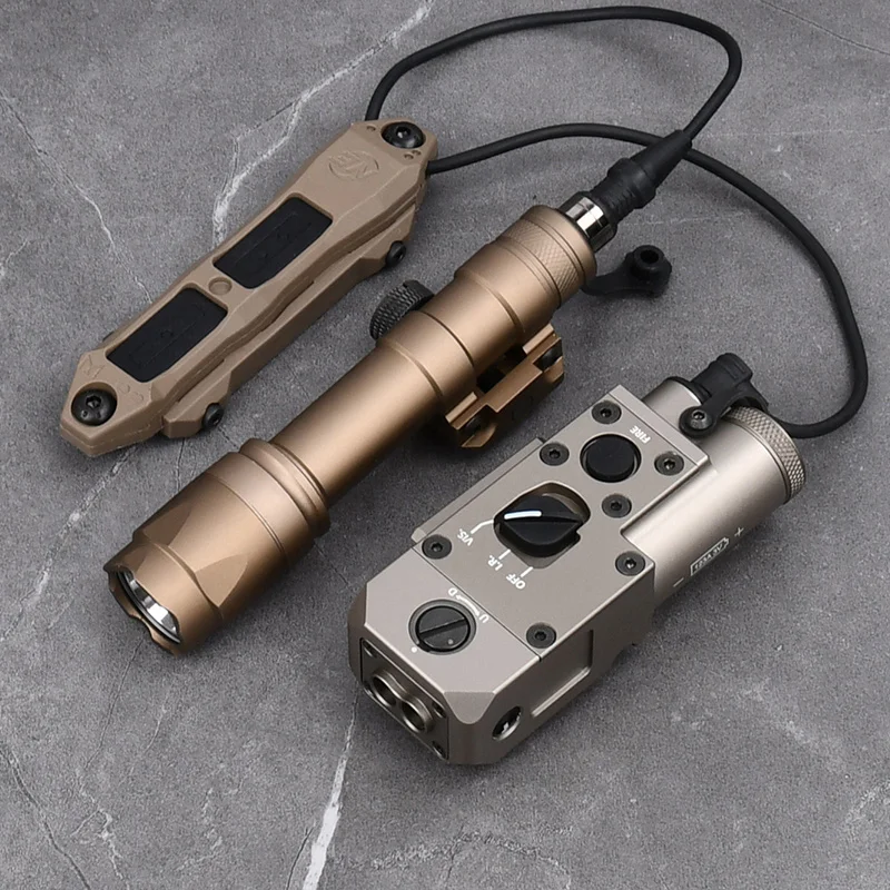 Tactical Metal CQBL Red Dot Green Blue IR Laser With SF M600C M300A Flashlight Dual Control Switch Airsoft Hunting Weapon Light