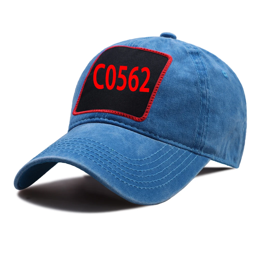 C0562 Product Link Men's Baseball Cap Casual Sunscreen Hat Washed and embossed cotton Hip Hop Trucker Caps Gorras