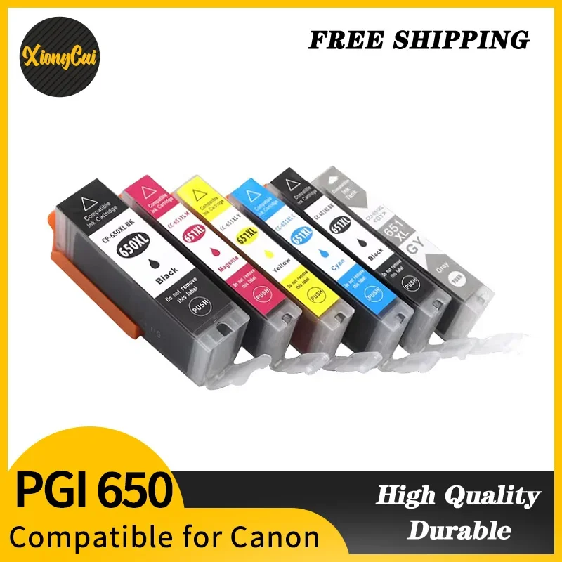 6Pcs Pgi 650 Cli 65… - image