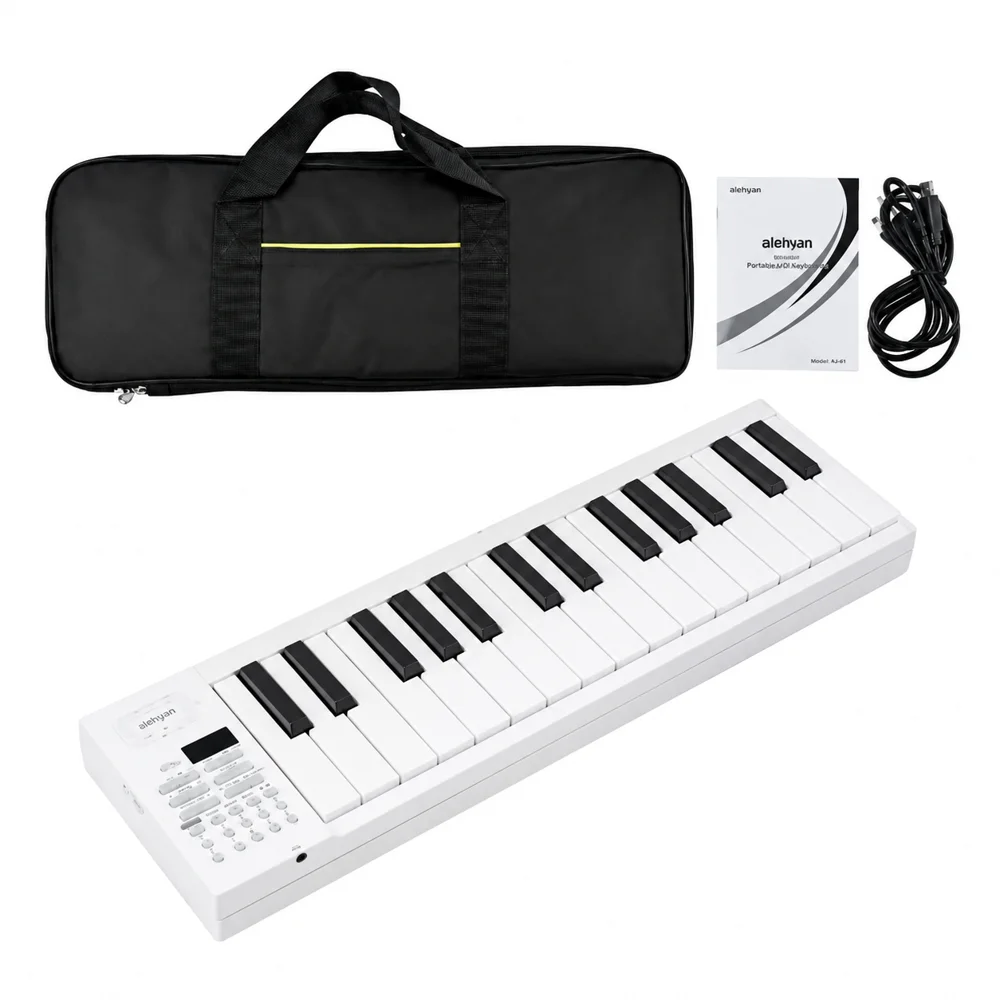 HTMCK 61-Key Portable Foldable Electronic Keyboard Digital Piano for Adults And Beginner Students with Charging Function