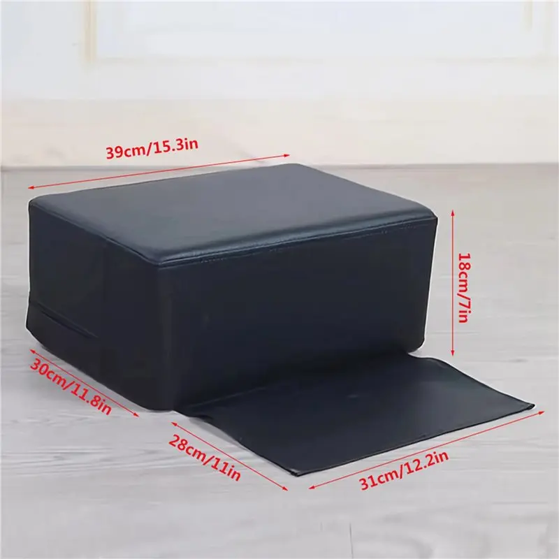 【EFFICIENT 】2X Salon Booster Seat Cushion For Hair Cutting Salon Leather Pads, Boat Booster Seat Cushion, Styling Chair Seat Boo