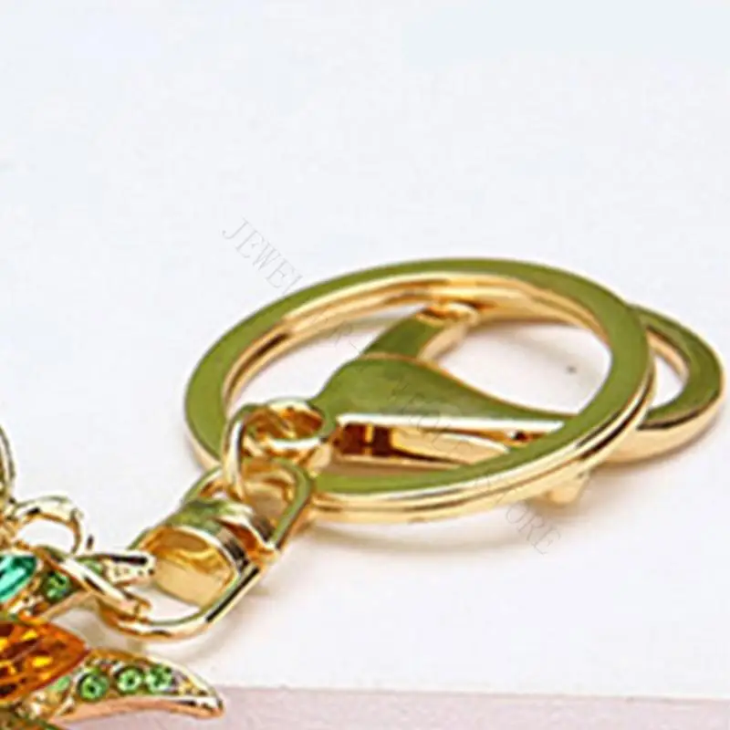 R7UF Duck Bag Charm with Clasp and Keyring for Purses Bags and Keys