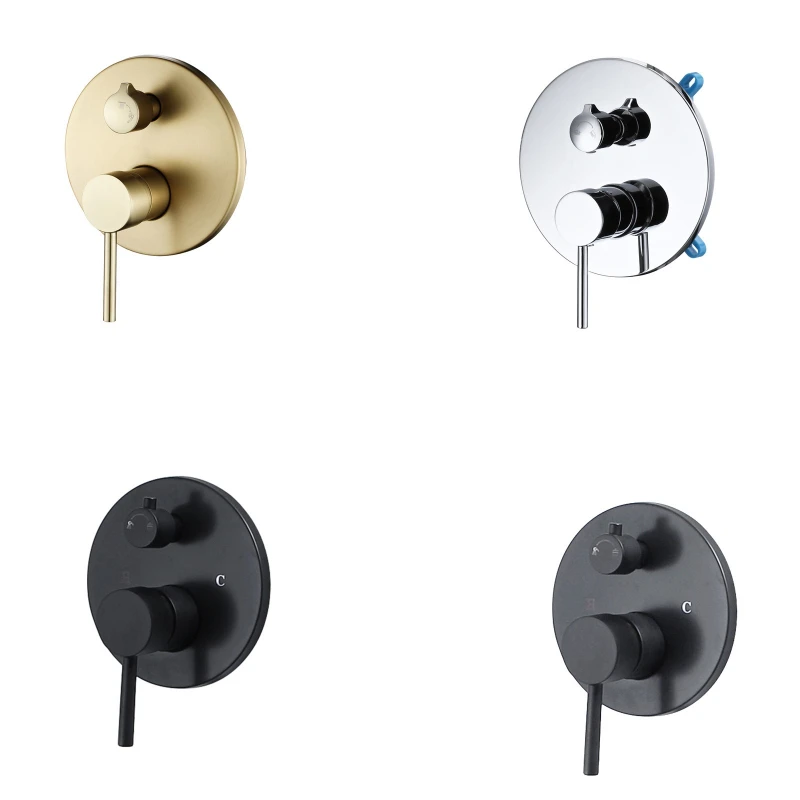

In-wall concealed shower rotary control valve body hot and cold mixing valve shower shower switch