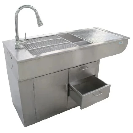 

LIZE Veterinary Equipment Vet Operating Table Vet Surgery Table 304 Stainless Steel Veterinary Examination Table
