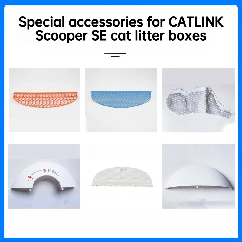 Cat Litter Boxes Accessories for CATLINK Scooper SE Sand Filter Screen Urine Blocking Pad Sand Blocking Board Replaceable Parts