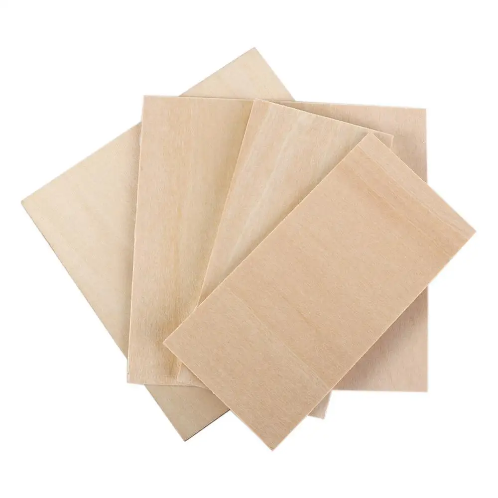 DIY Wood Model Wood Board Plywood Sheets Sheet Rectangle Wood Basswood Plywood Wooden Plywood Board Aviation Model Layer Board