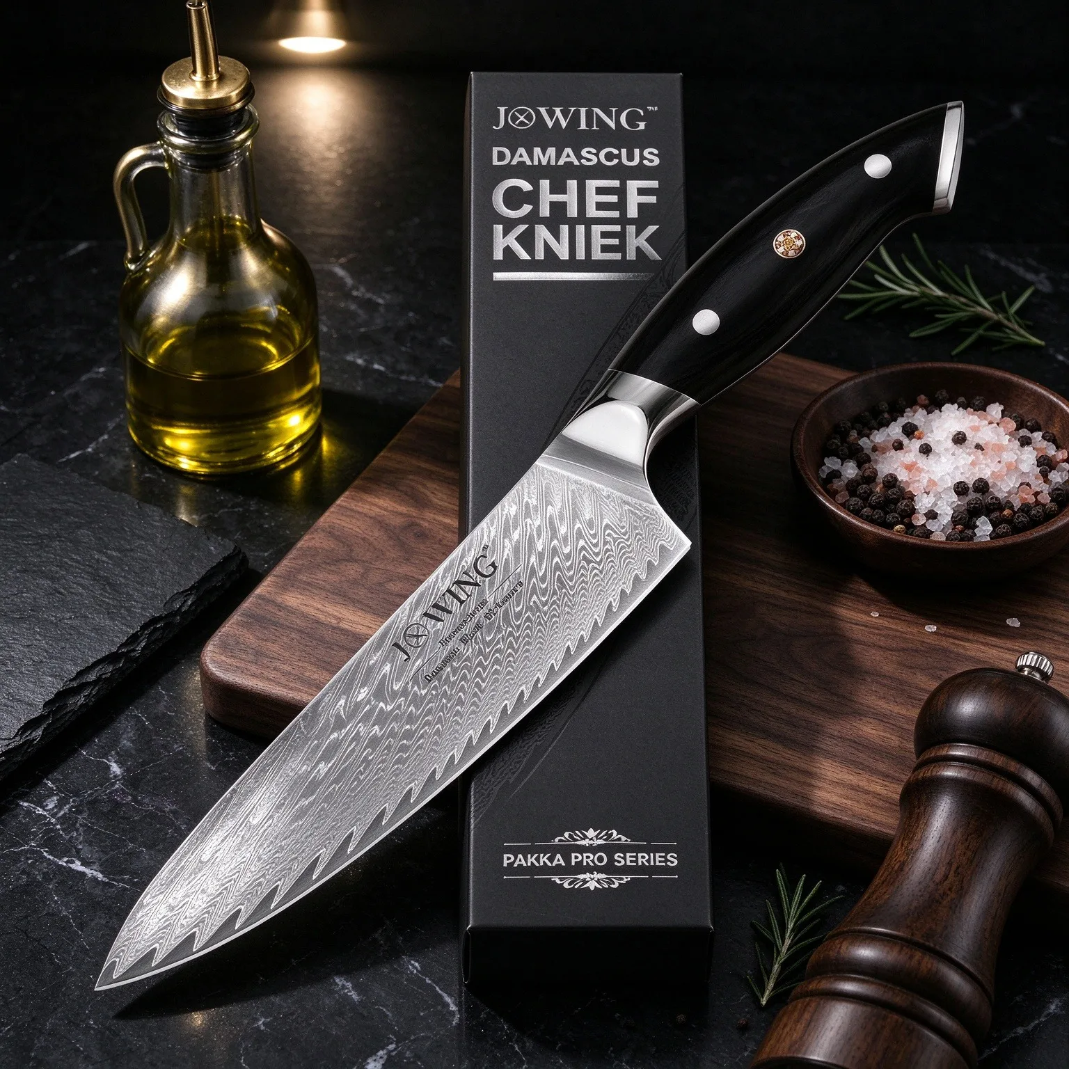 2026 New Model Professional Damascus Steel Kitchen Knife High-End Chef Knife Kitchen Cooking Cutting Knife Set with Gift Box