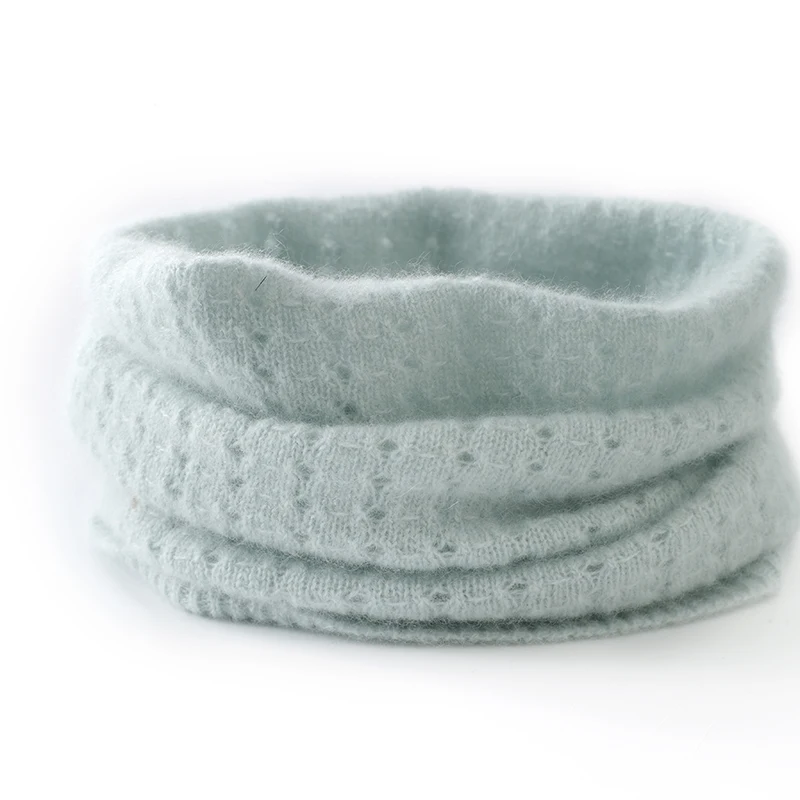 

Новый хит продаж, 100% кашемировый вязаный женский чехол на шею, высококачественный мягкий осенне-зимний женский кашемировый чехол на шею с полыми головками