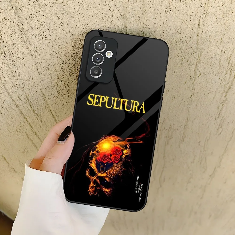 Heavy Metal Band Sepultura Phone Case for Samsung Galaxy S24 S23 S22 S21 S20 A24 A34 A54 A53 Note20 M54 Fe Ultra Plus Glass