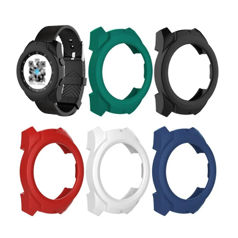 2Pcs Luxury Smart Watch Protective Cover Extra Thick Silicone Full Bumper Case Scratch Drop Proof Elegant Stylish view 4