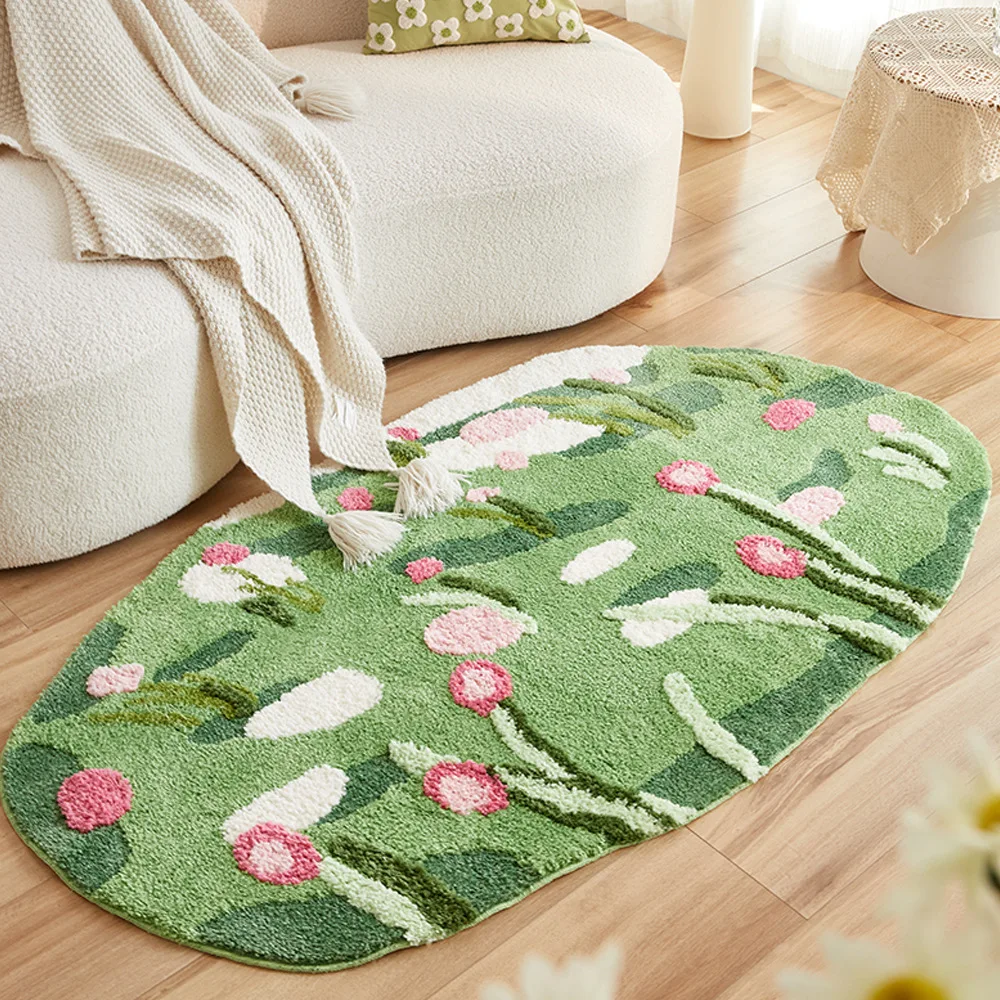 

Large Size Tufted Rugs For Living Room Bedroom Decor Forest Home Garden Carpet Floor Mats Thick Soft Anti-slip Bedside Foot Mats