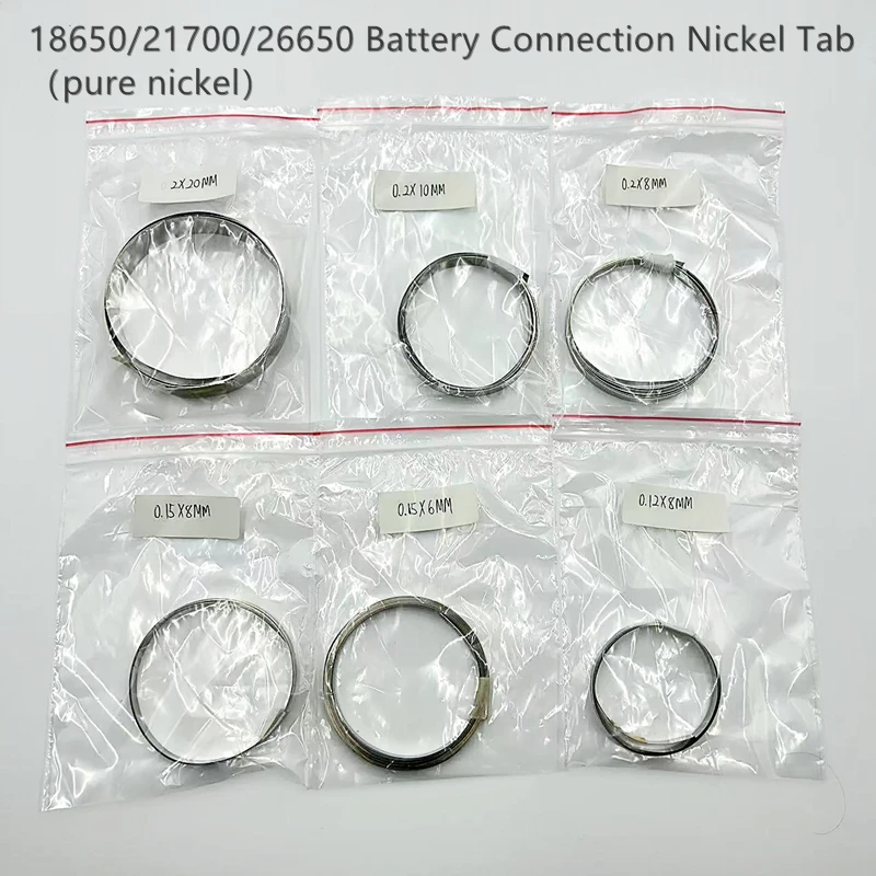 Pin Lithium Gói Nguyên Chất Niken Ga Điện Lithium Pin Kết Nối Hàn Thấp Trở Nội Nguyên Chất Niken Dây