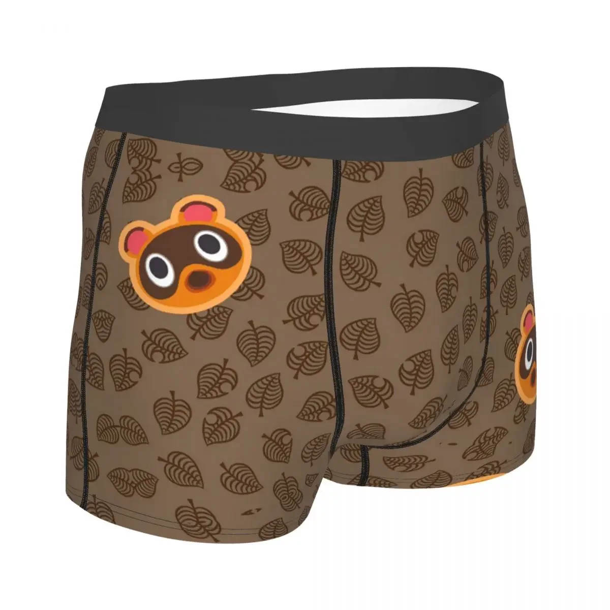 Brown Nook Animal Crossing: New Horizons Underpants Breathbale Panties Man Underwear Ventilate Shorts Boxer Briefs