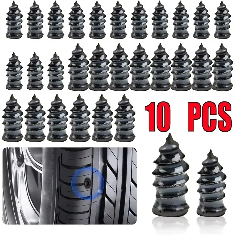 

10/30pc Motorcycle Vacuum Tyre Repair Nail Kit Car Scooter Bike Universal Tubeless Rubber Nails Tire Puncture Repair Accessories