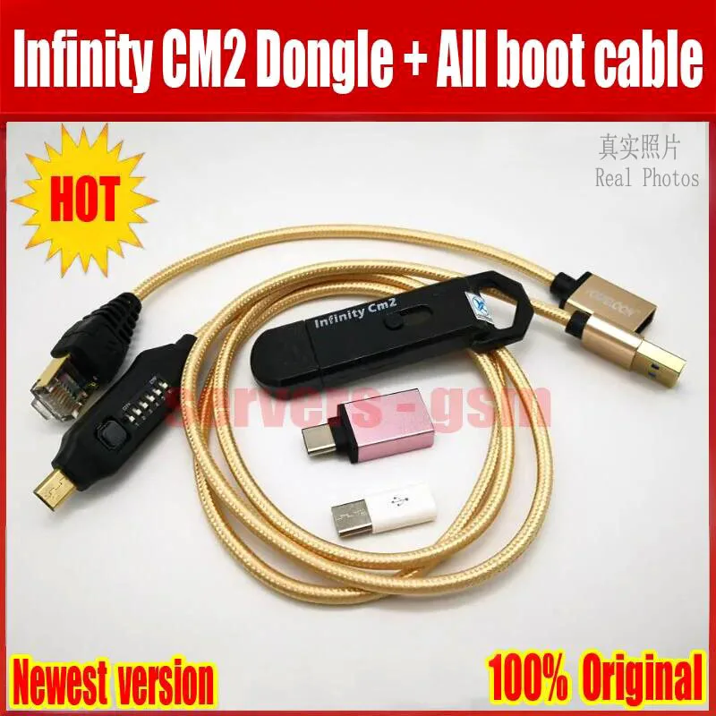 Original new Infinity CM2 Dongle infinity box dongle + umf all in one boot cable for GSM CDMA phones