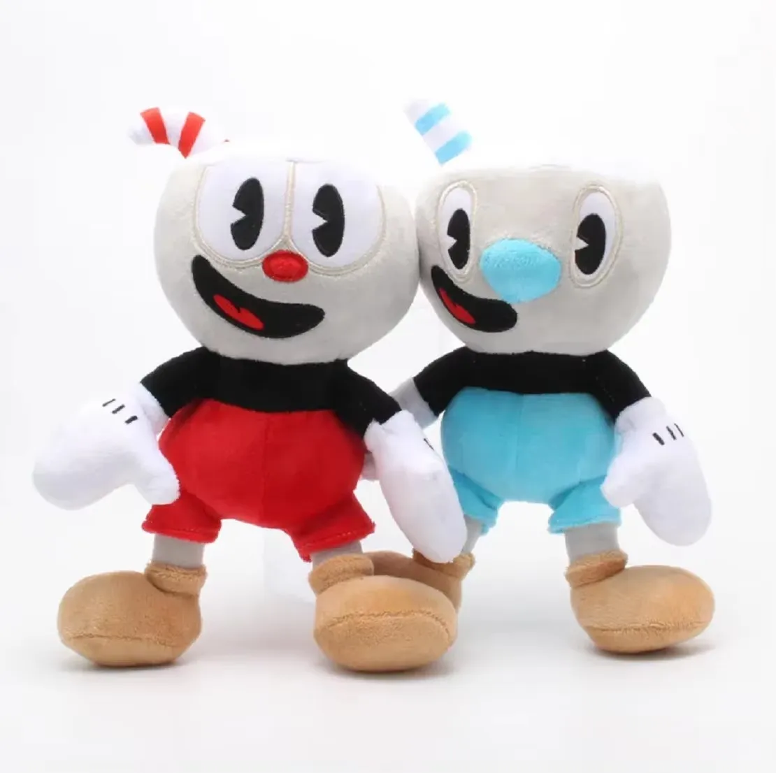Adventure Game Cuphead Plush Toy Mugman The Devil Legendary Chalice Plush Dolls Toys for Children Gifts 22CM