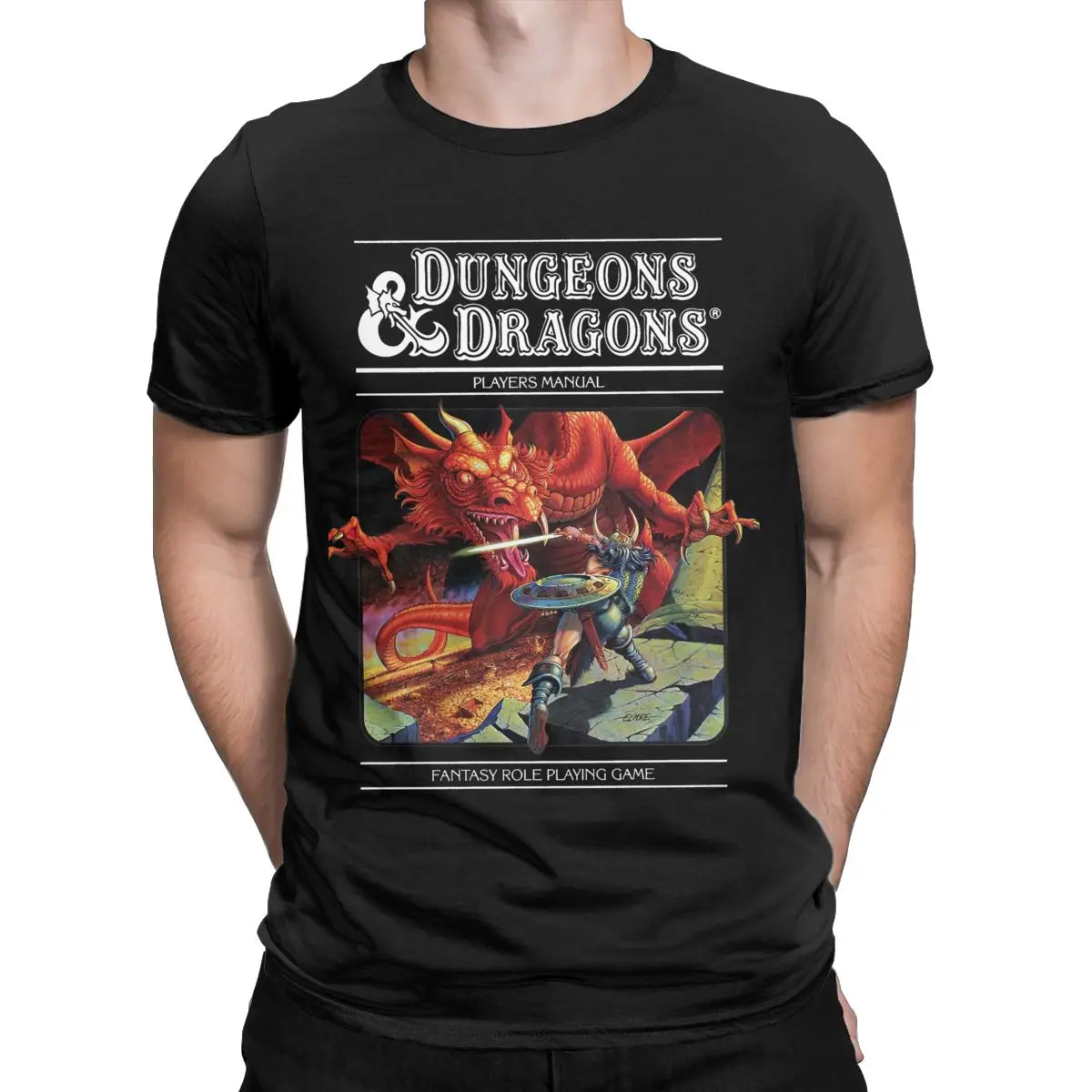 Dungeon And Dragon Game Fans T Shirt Apparel for Men Women Pure Cotton Novelty T-shirt Short Sleeve Clothing Classic