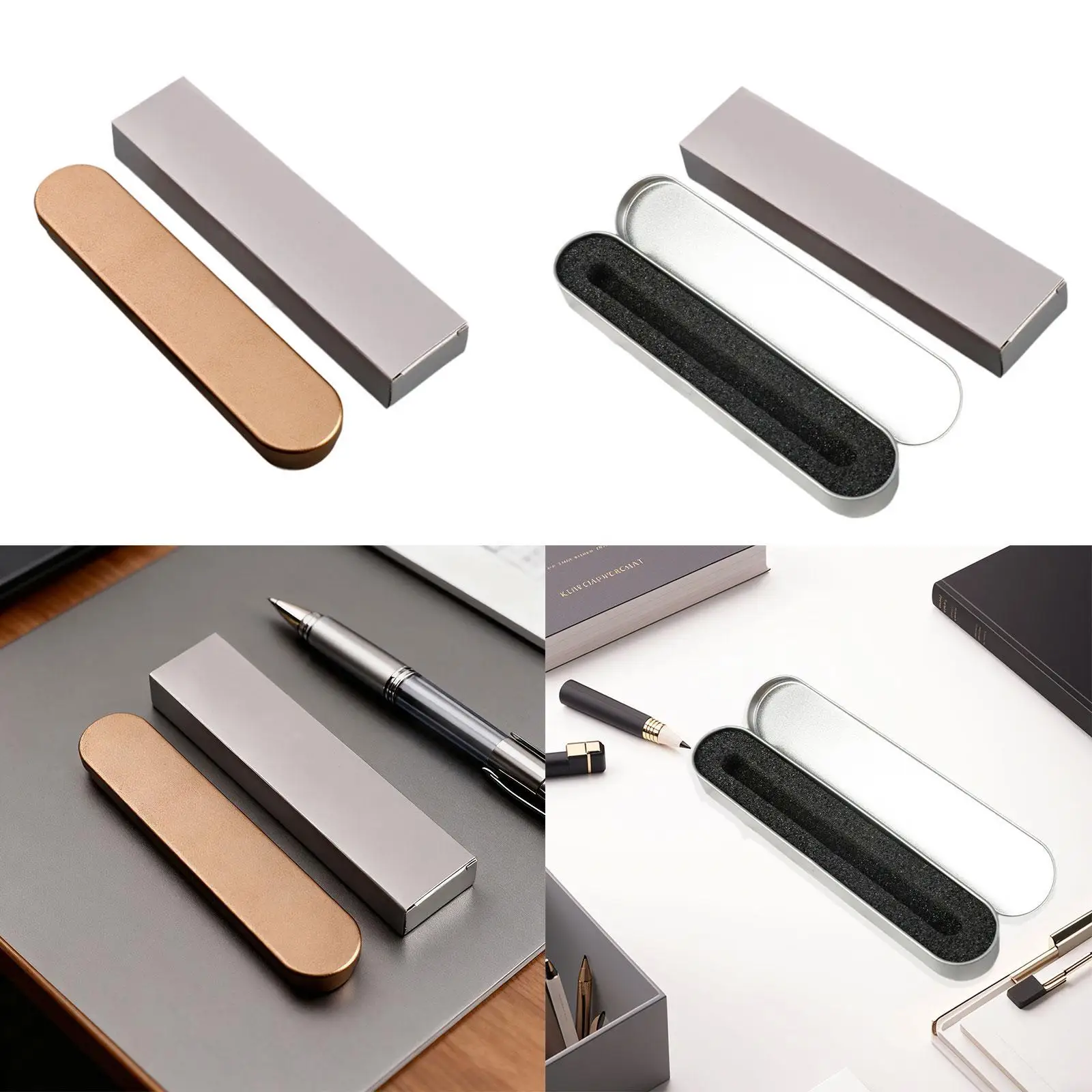 

Пустая коробка для банок на петлях, прямоугольный держатель для ручек для домашних студенческих кистей для макияжа