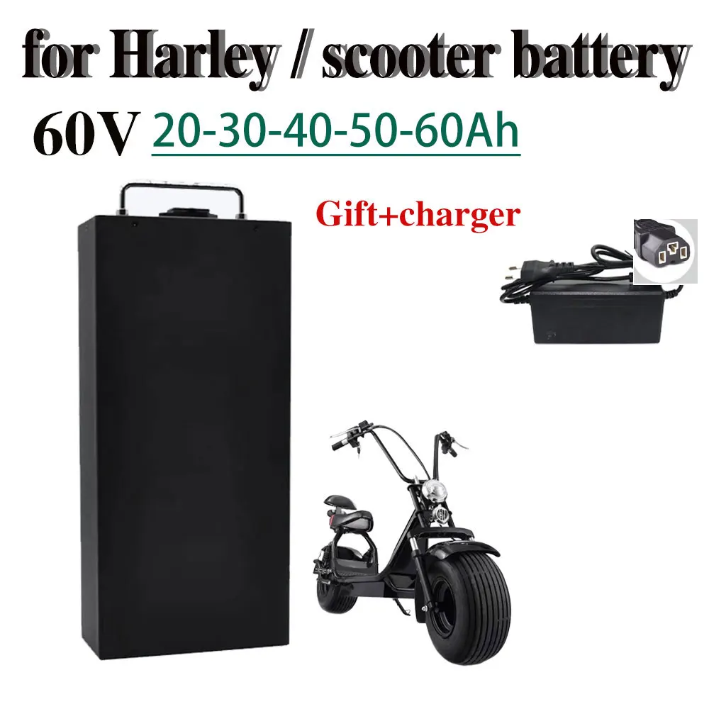 

Electric Car Lithium Battery Waterproof 18650 Battery 60V 20Ah-60Ah for Two Wheel Foldable 500W-2400W Citycoco ElectricBicycle