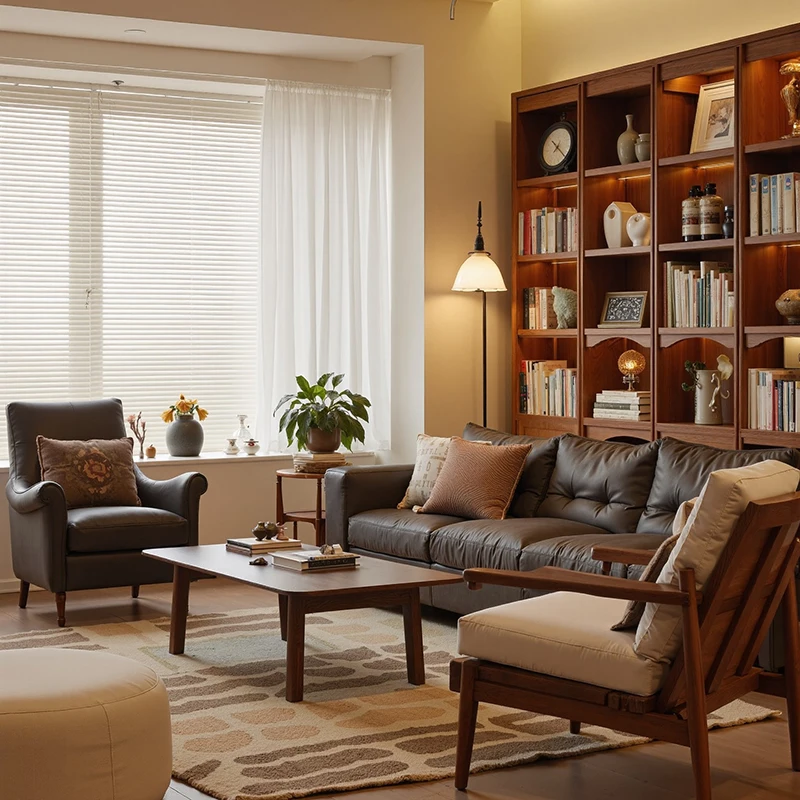 

Italian Minimalist TV Cabinet and Open Bookshelf Customizable Wooden Home Design for Apartments Hotels Villas