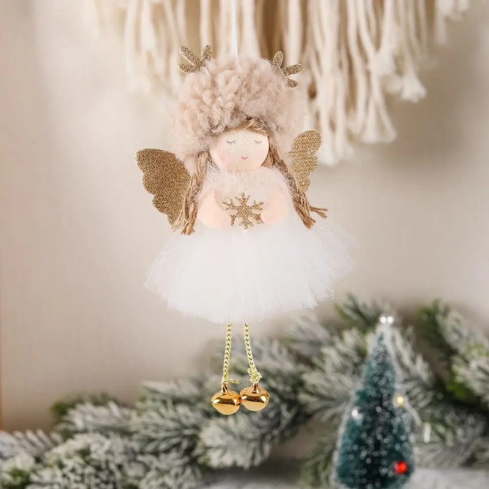 Multiple Styles Cute Xmas Tree Hanging Ornaments Fashionable Angel Pendant Angel Gauze Skirt Angel Merry Christmas